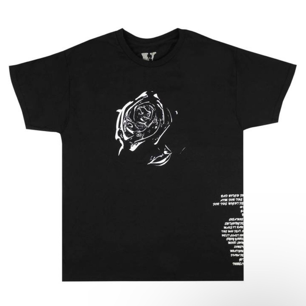 Vlone Pop Smoke Rose T Shirt